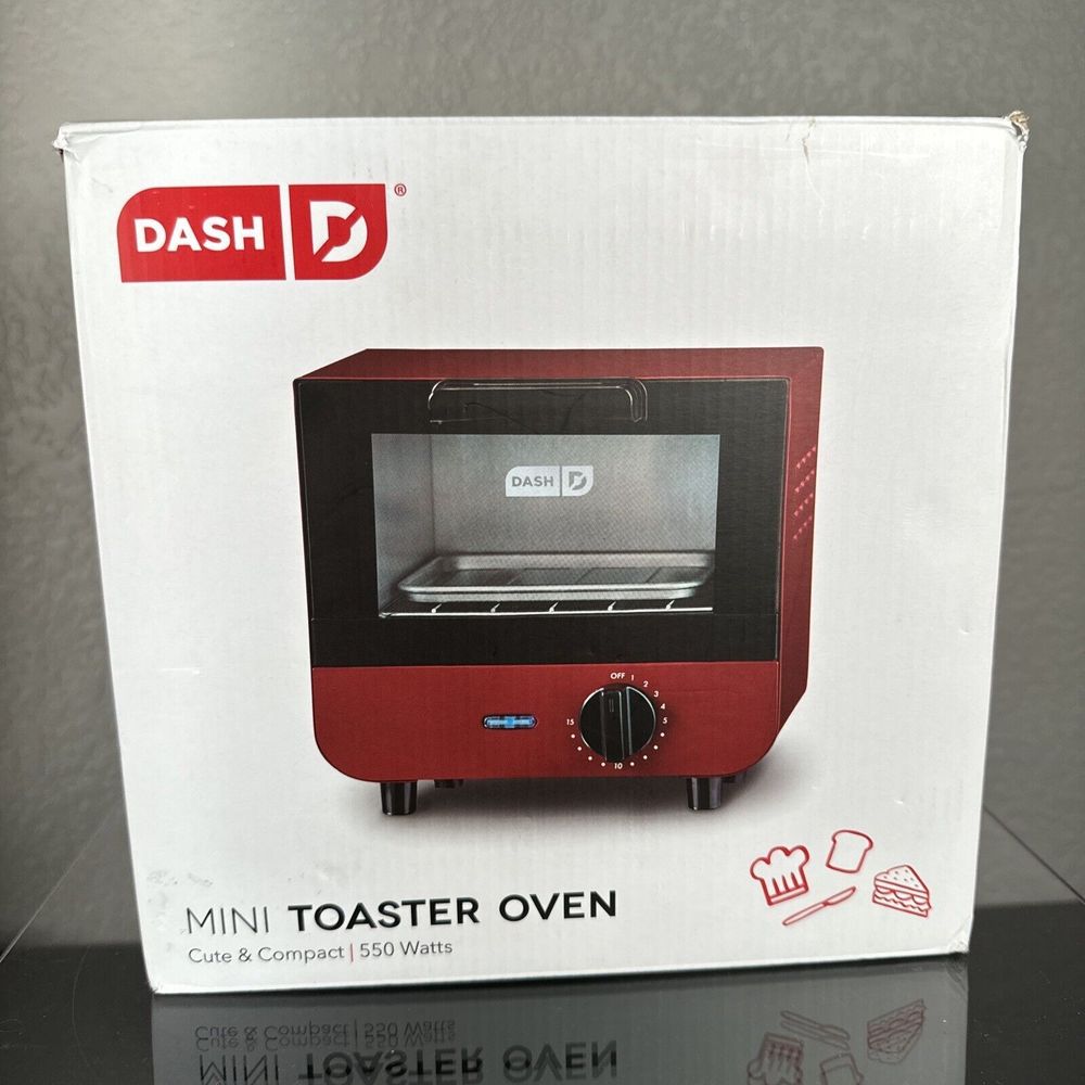 DASH Mini Toaster Oven Cooker for Bread Bagels Cookies Pizza Paninis & More